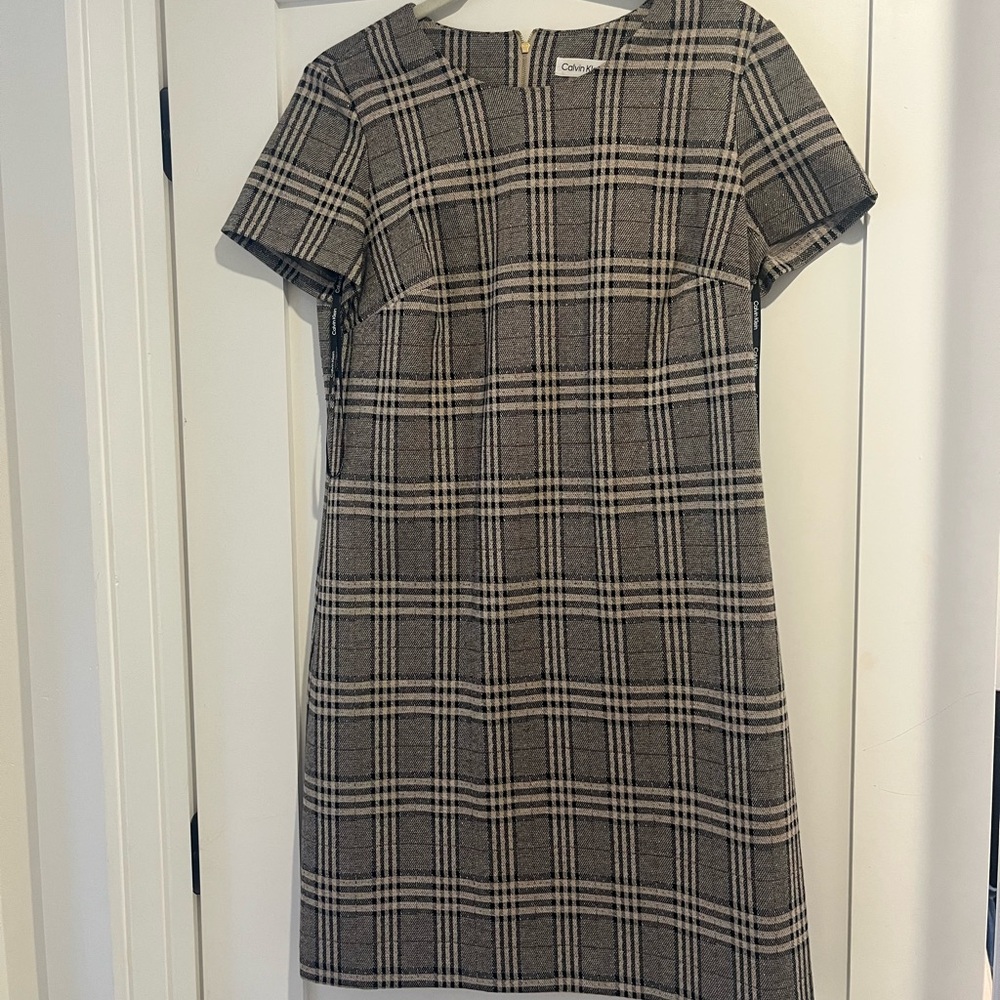 ✨Calvin Klein Plaid Mini Dress✨